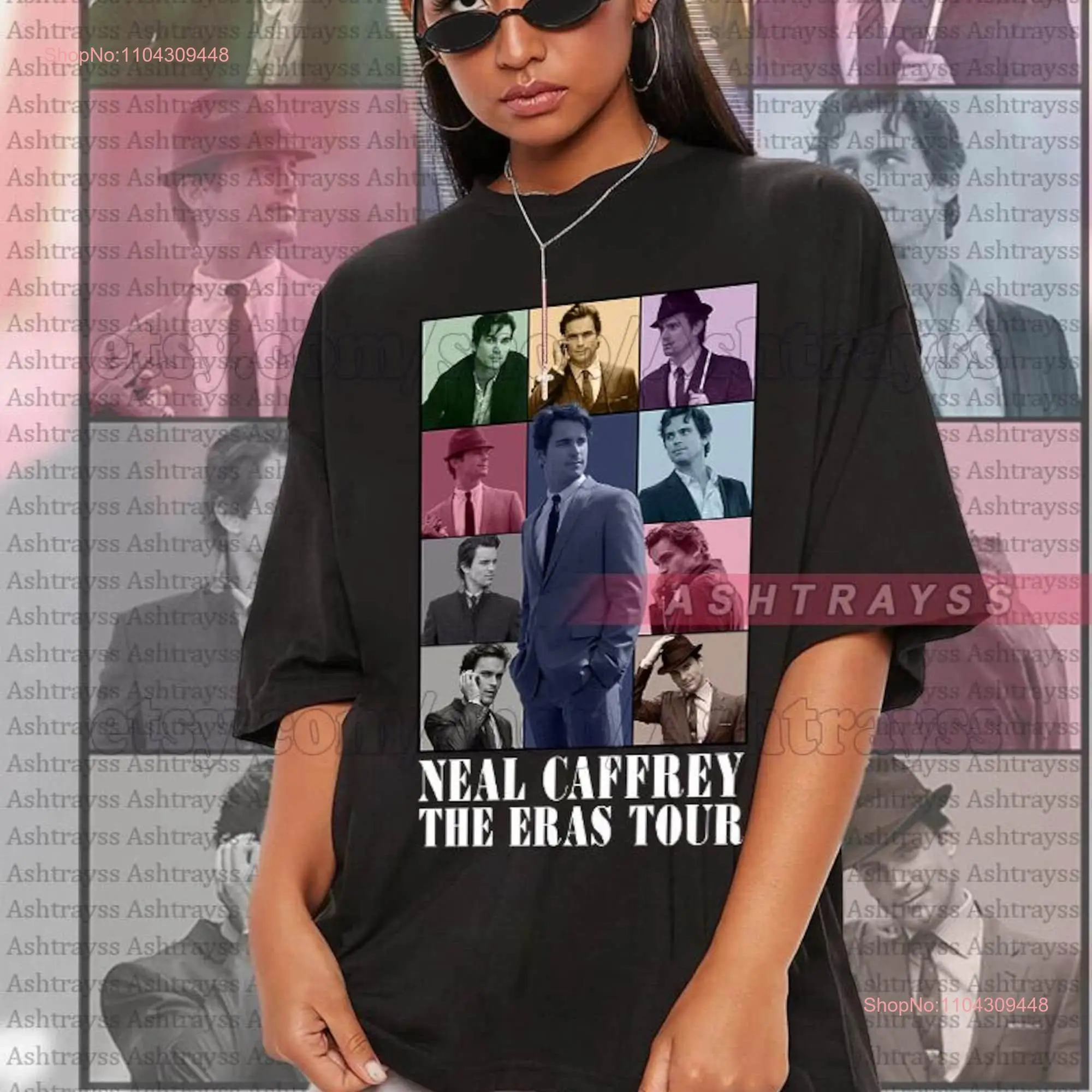 Neal Caffrey The Eras Tour T Shirt long or short sleeves