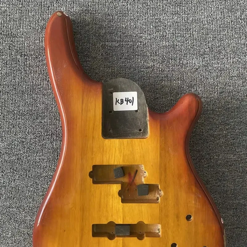 kB401 Active PJ Bass Unfinished Electric Bass Body Cherryburst Color Right Hand Solid Wood Stock Items DIY Guitar Parts - view 5