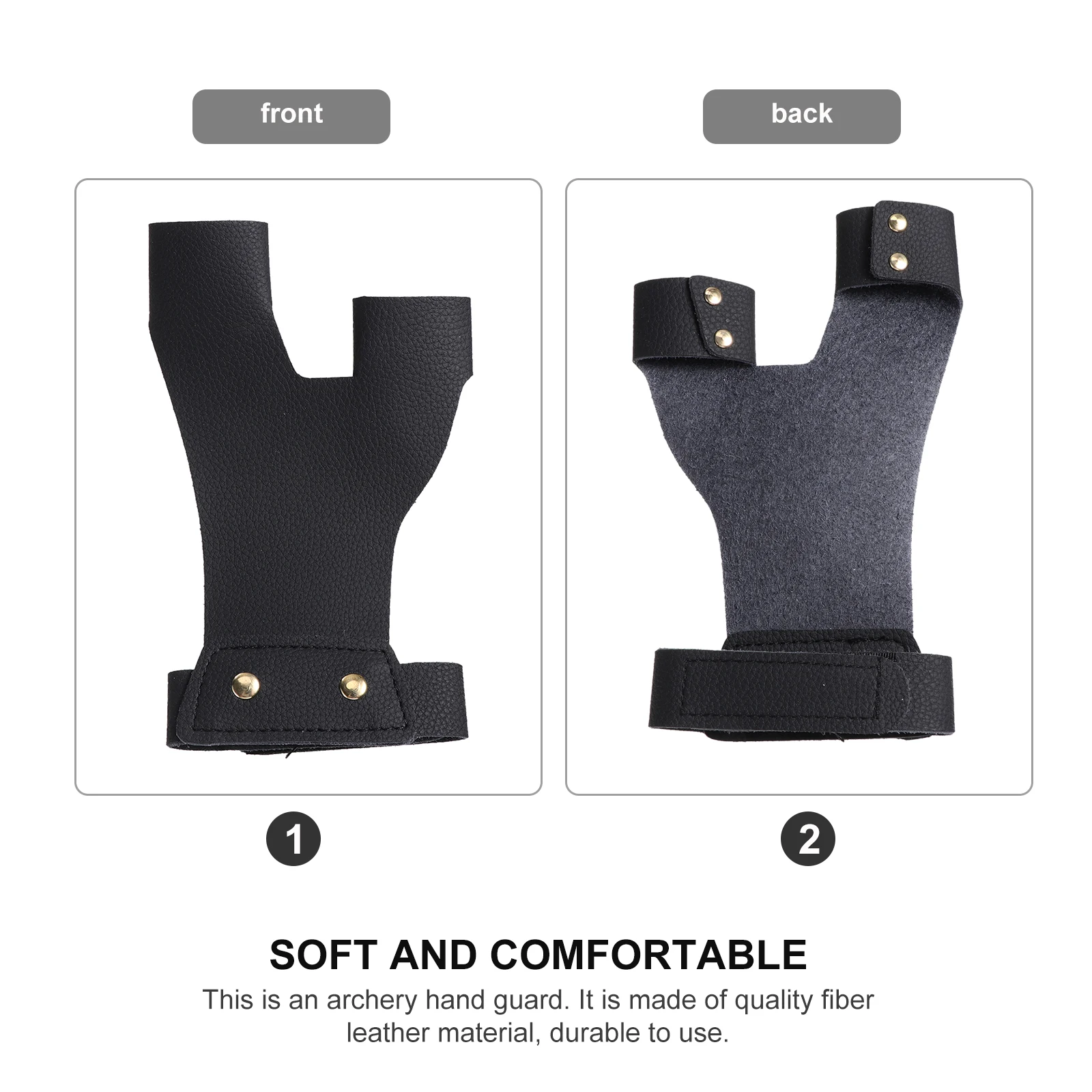 

Hand Guards for Archery Super Fiber Material Double Layer Comfortable Detachable Design Easy Install Carry Precision