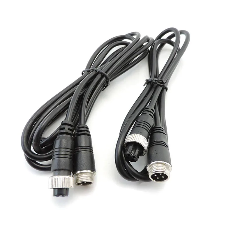 1M 5M 10M 20M 4Pin male to female Aviation GX12 12mm car Video Cable Extension connector for car Reversing Camera Camper Trailer