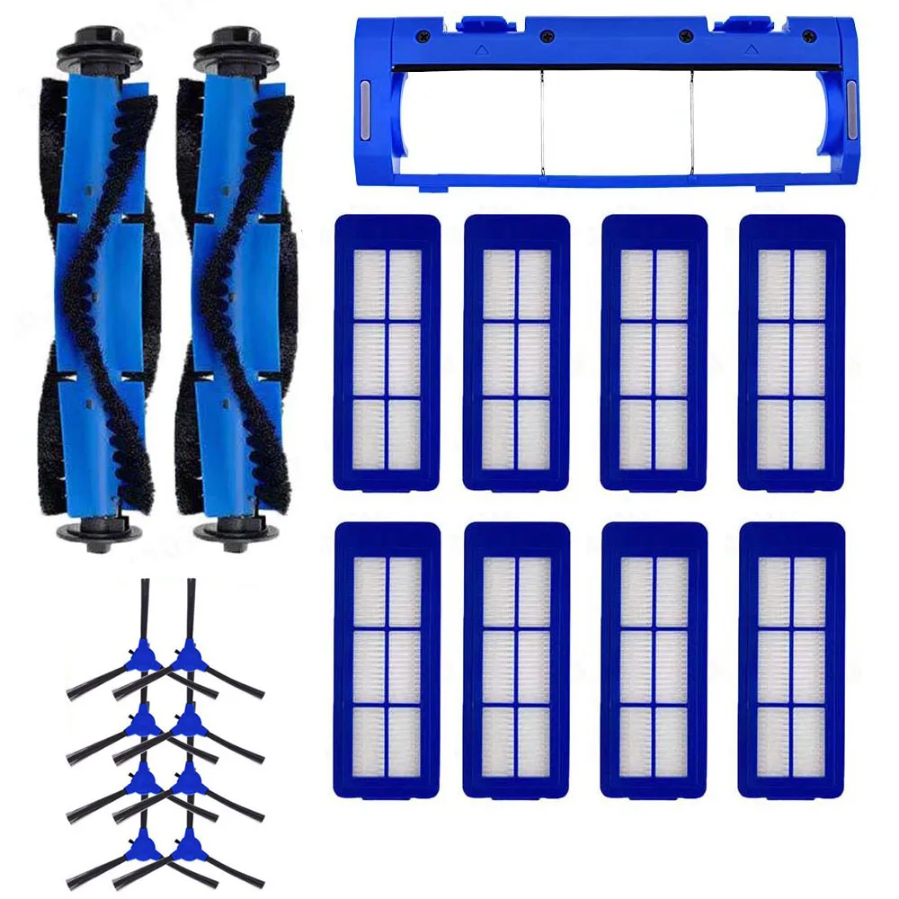 Vacuum Cleaner Roller Side Brush HEPA Filter Parts, Fit for Eufy Robovac 11S Max, 15C Max, 30C MAX, G10, G30, Edge, G30 Hybrid
