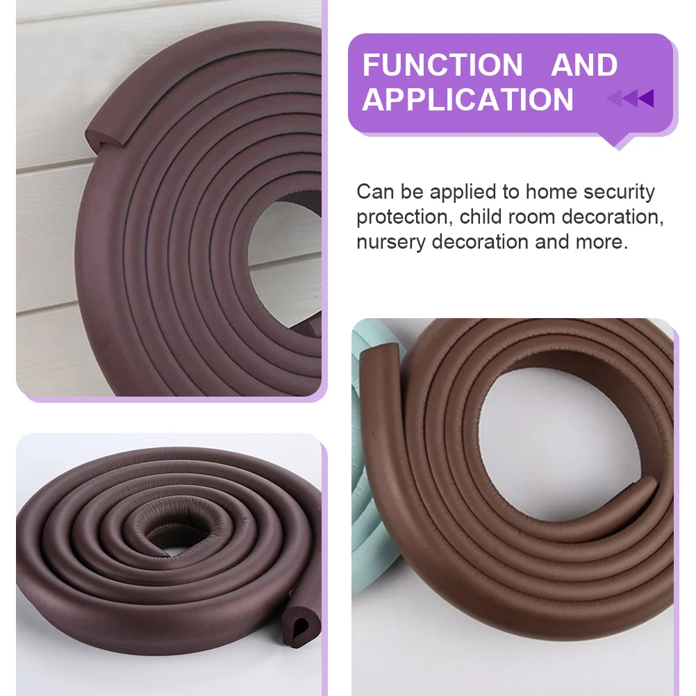 مصد زاوية حماية للحواف المقاومة للأطفال بطول 2 متر لطاولة الأثاث وحماية سلامة الحائط ومواد Nbr #1