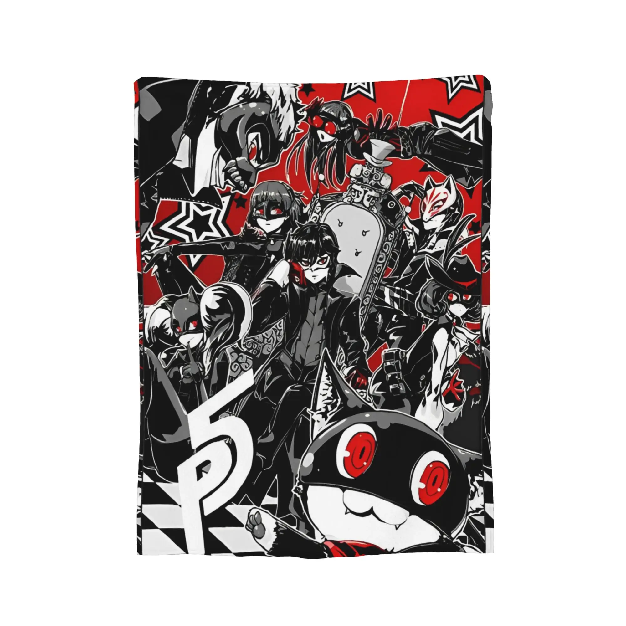 persona Blankets Anime  Flannel Throw Blanket Summer Air Conditioning Printed Soft Warm Bedsprea