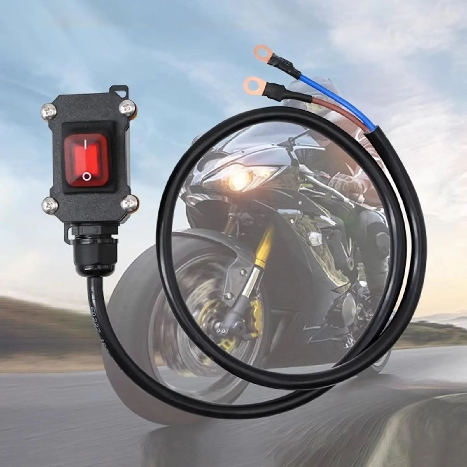 

Battery Shut Off 12V/24V Terminal Shut Off Waterproof Motorcycle Car Battery Disconnector for Marine Boat Electrician