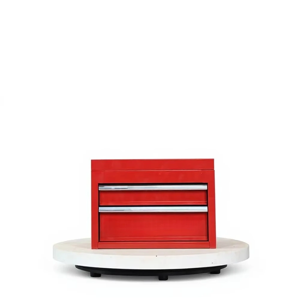 a forCustomizable Mini 2-Drawer Iron Heavy Duty for IP54 Powder Coated Desktop Tool Box  Portable Storage