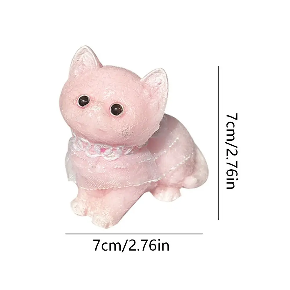 Cute Plush Cat Squeeze Toy TPR Sensory Toy Cartoon Fidget Toy 3D Fidget Toy Pinch Decompression Toy Funny Toys