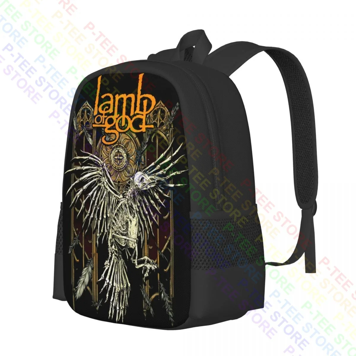 Lamb Of God Crow Metal L BandBackpack Large Capacity Hot Riding Backpack