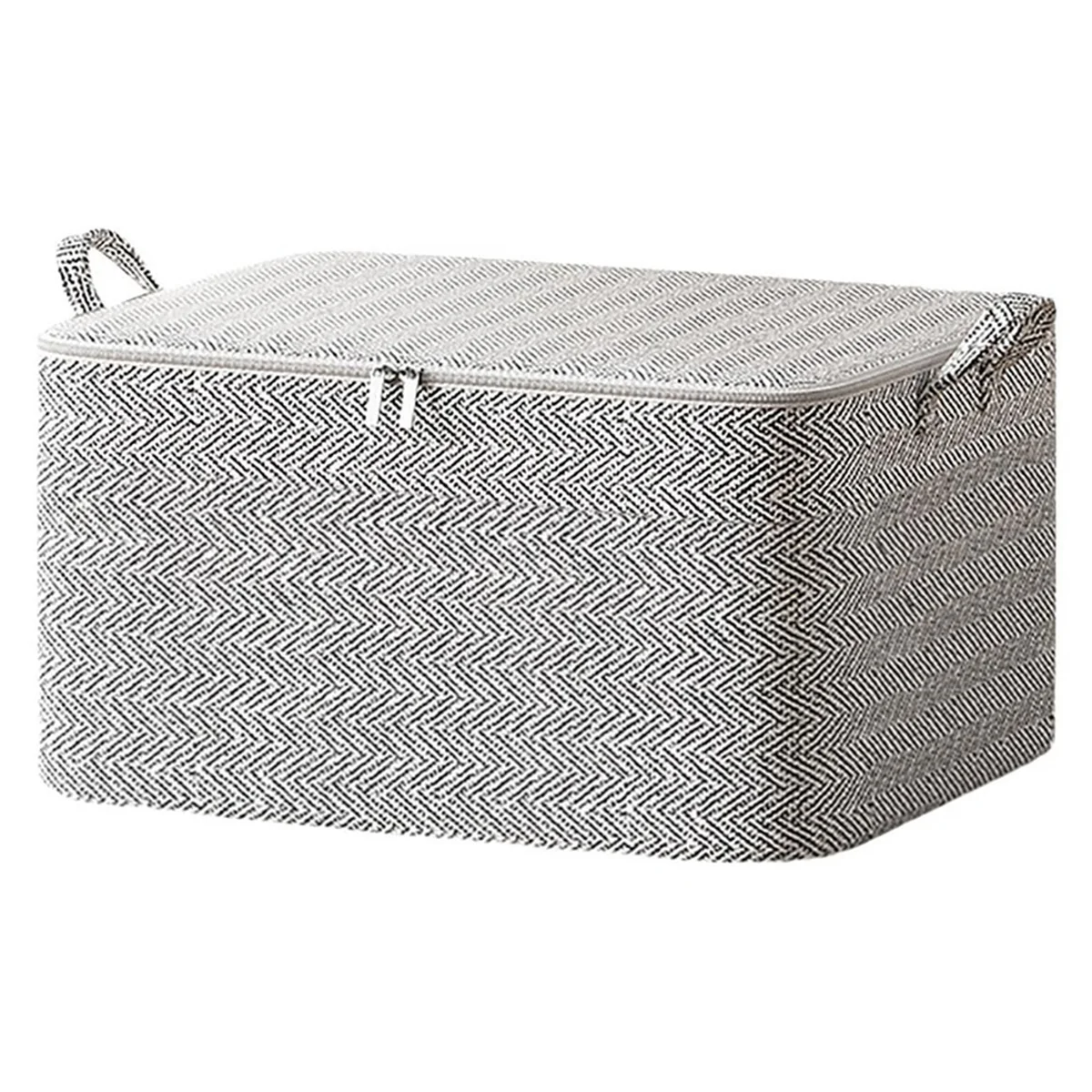 AA05 Non-Woven Zippers Storage Bag Moving Quilt Storage Basket Travel Large-Capacity Clothing Storage Bag