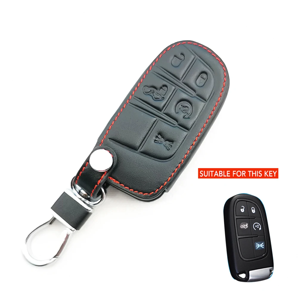 Car Remote Key Case Cover For Jeep Grand Cherokee Chrysler 300C Renegade Used For FIAT Freemont Dodge Ram 1500 Challenger Dart