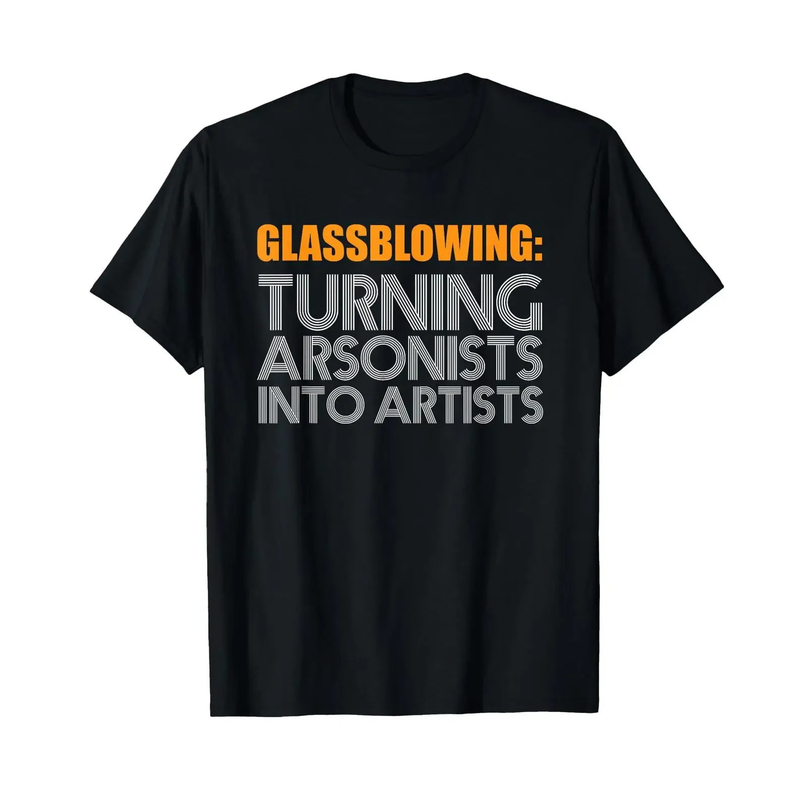 Funny Glass Blower Blowing Art Hobby T Shirt vintage Washed Stylish Slightly graphic Top For Everyday Wear Versatile