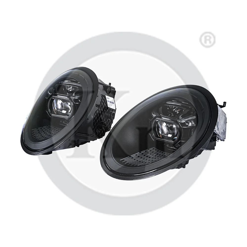 KM for 2012-2019 Year 911 Carrera 991.1 991.2 Upgrade 992 Style matrix PDLS LED Headlight Front Light Lamp Bumper Light