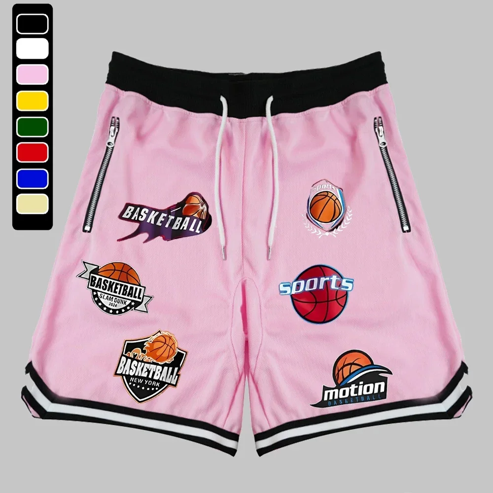 Men\'s Sports Basketball Shorts Mesh Quick Dry Gym Shorts Summer Fitness Joggers Male Casual Breathable Short Pants Streetwear