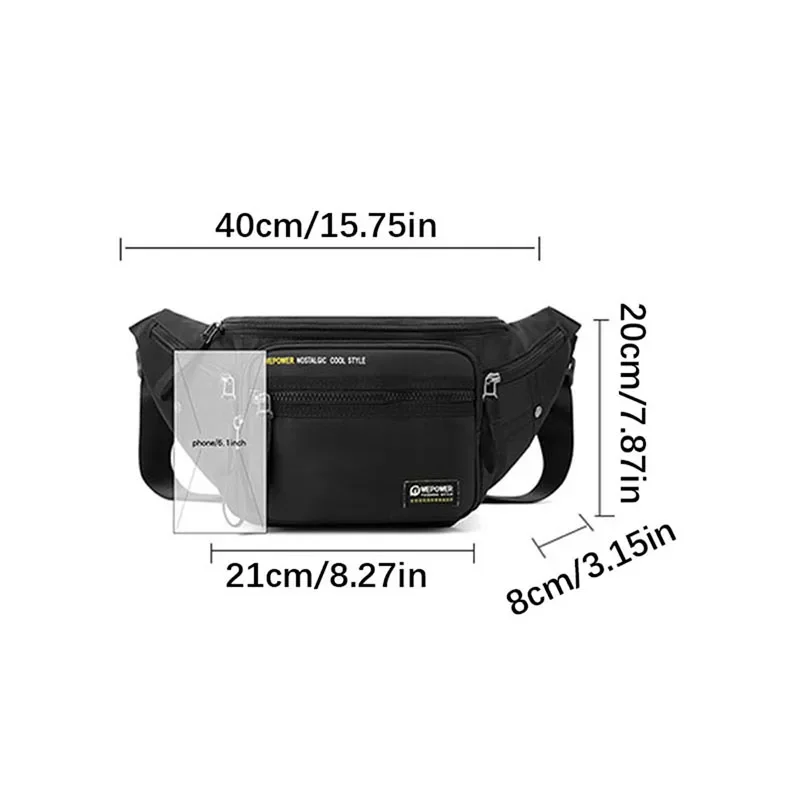 HVTIL-riñonera impermeable de alta calidad para hombre, bolsa de pecho de gran capacidad para teléfono, cinturón de combate de escalada, riñoneras