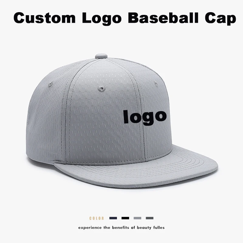 Custom Logo All Season Unisex EU US Versatile Premium Texture UV Wide Flat Brim Cap DIY Embroidery Wholesale Sun Gorras
