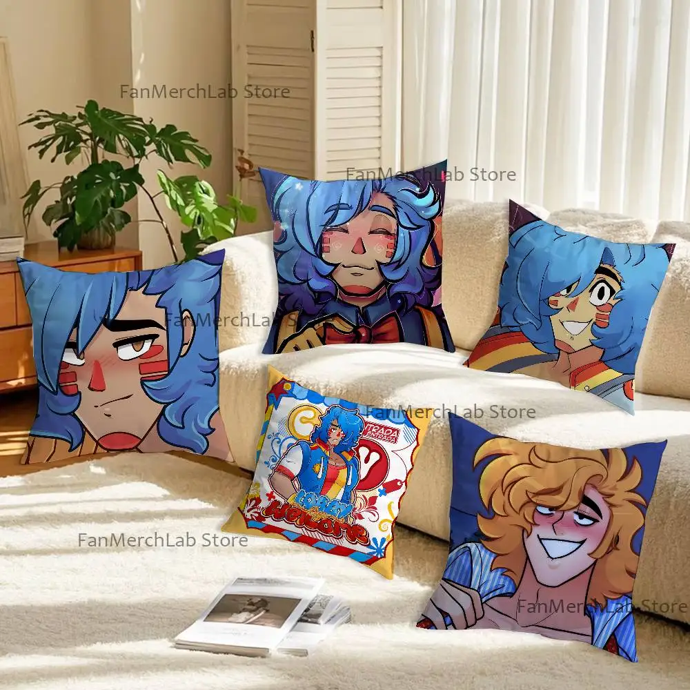 

S-Sunny D-Day Jack Anime Anime Pillow Case Anti-dustmite Pillowcase Invisible zipper silky short plush Sofa cushion cover