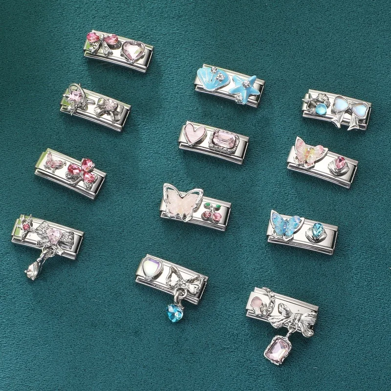 جديد جميل الحيوانات الأليفة القطط والكلاب وصلات سحرية إيطالية تناسب 9 مللي متر سوار الفولاذ المقاوم للصدأ النساء الرجال DIY بها بنفسك صنع المجوهرات #1