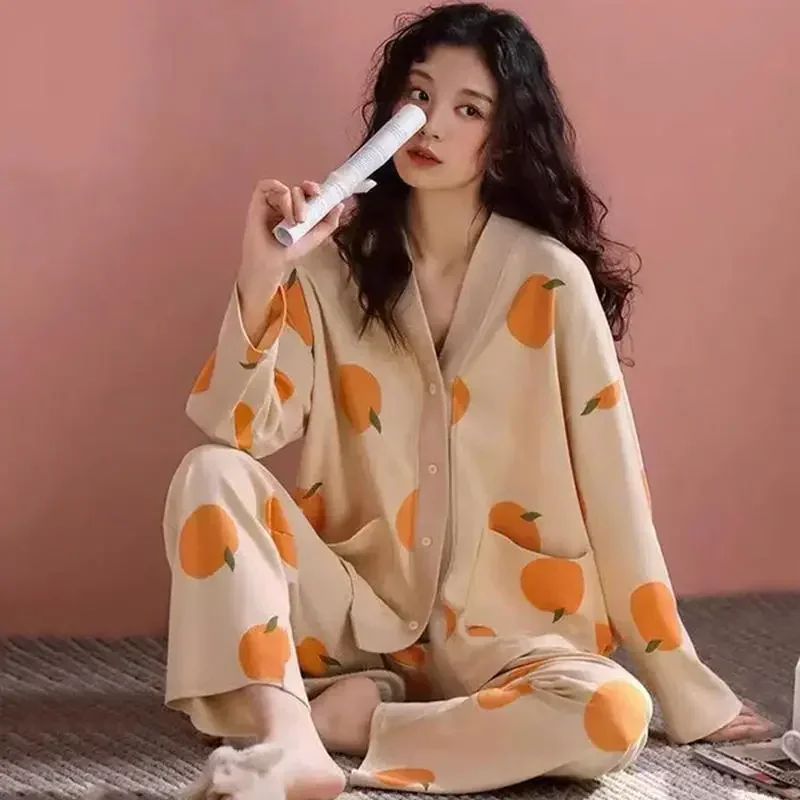 Pijamas de Disney, pantalones de manga larga de dibujos animados, conjunto de pijamas de Mickey Mouse para mujer, ropa de descanso de Disney,