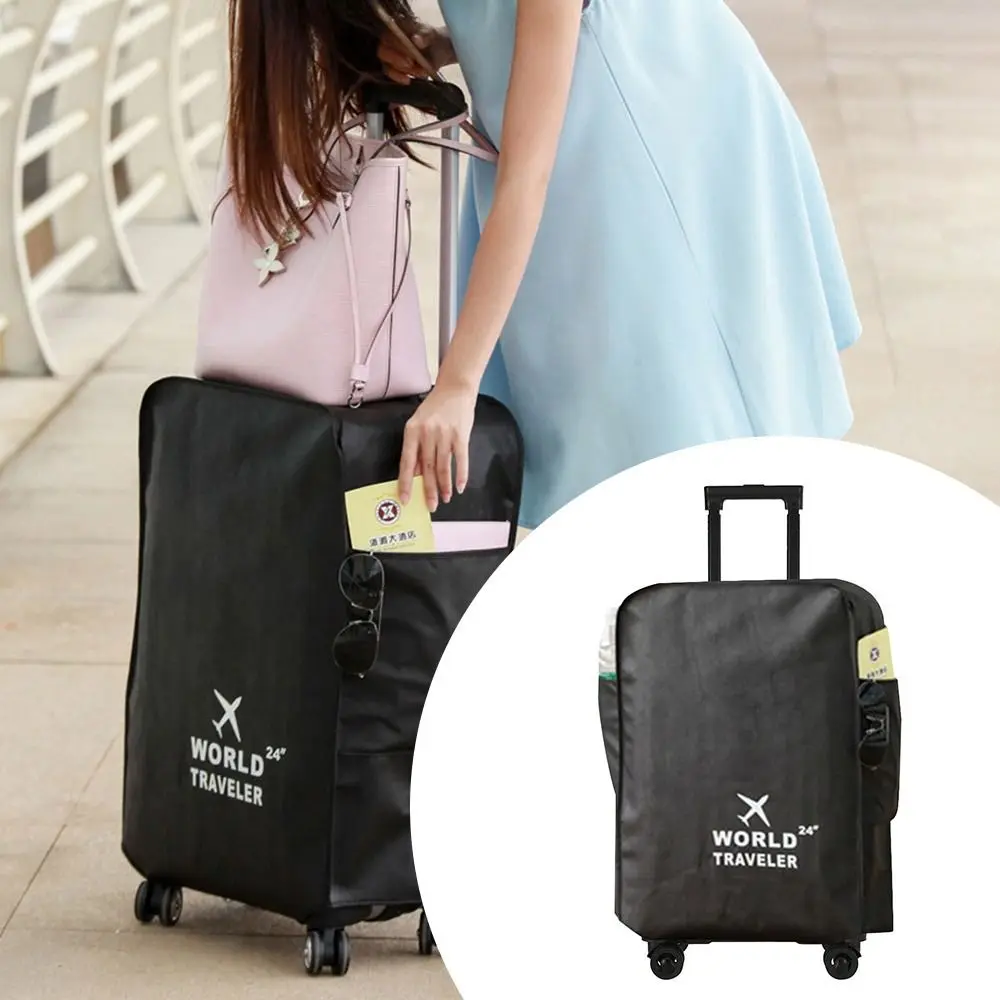 

20-30 Inch Travel Luggage Cover Dustproof Wear Resistant Luggage Protector Cover Waterproof Suitcase Protector Cover Luggage