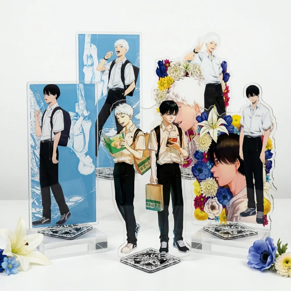 Anime The Summer Hikaru Died 15CM Acrylic Stand Figure Hikaru Indou Yoshiki Tsujinaka Desktop Ornament Collectible KEY Fans Gift