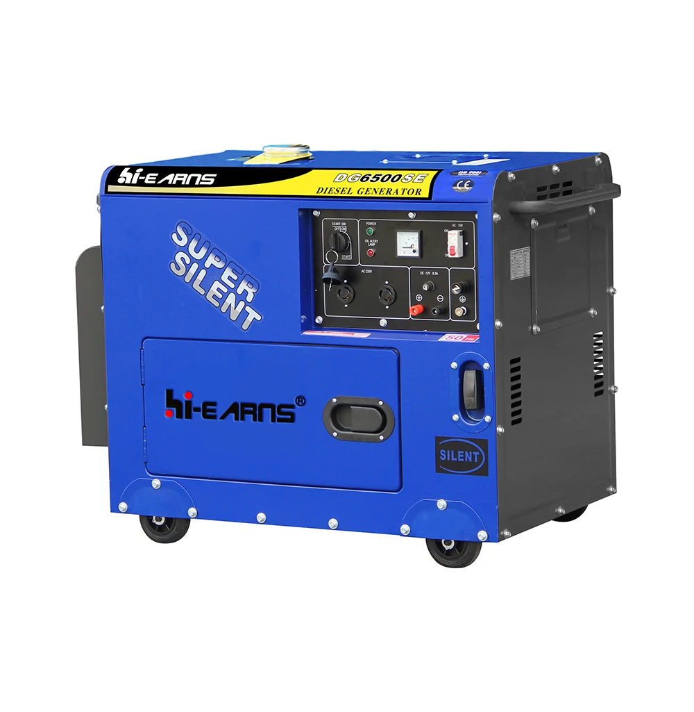 

3KW 5KW 6KW 7KW silent air cooled die·sel generator with handle plate