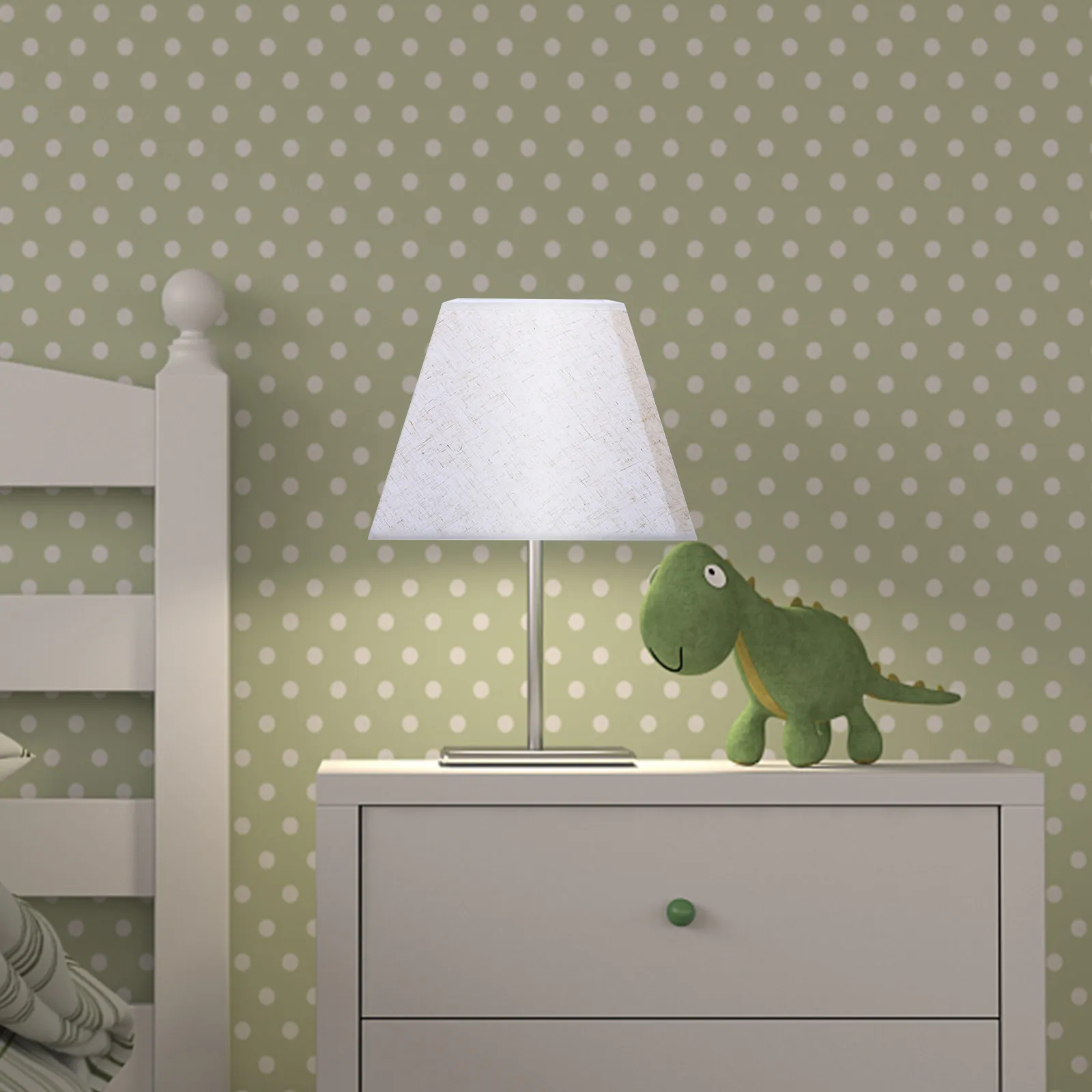

Linen Fabric Lamp Shade 30 Cm Diameter Cloth Metal Table Floor Desk Bedside Lamp Cover Replacement Accessory Decorative