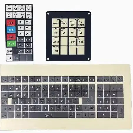 3 шт./компл. набор панелей клавиатуры премиум-класса для электроэрозионной обработки проволоки, наклейка на клавиатуру EDM, пленка AG400 AD360, панель управления 3 шт./компл. набор панелей клавиатуры премиум-класса для электроэрозионной обработки проволоки, наклейка на клавиатуру EDM, пленка AG400 AD360, панель управления