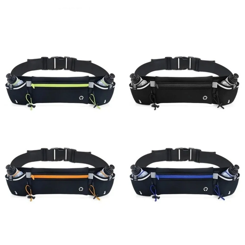 Portable With Water Bottles Running Belt Dual Pocket Fits 7 Inches Phones Running Waist Pack Sports Fanny Pack Climbing