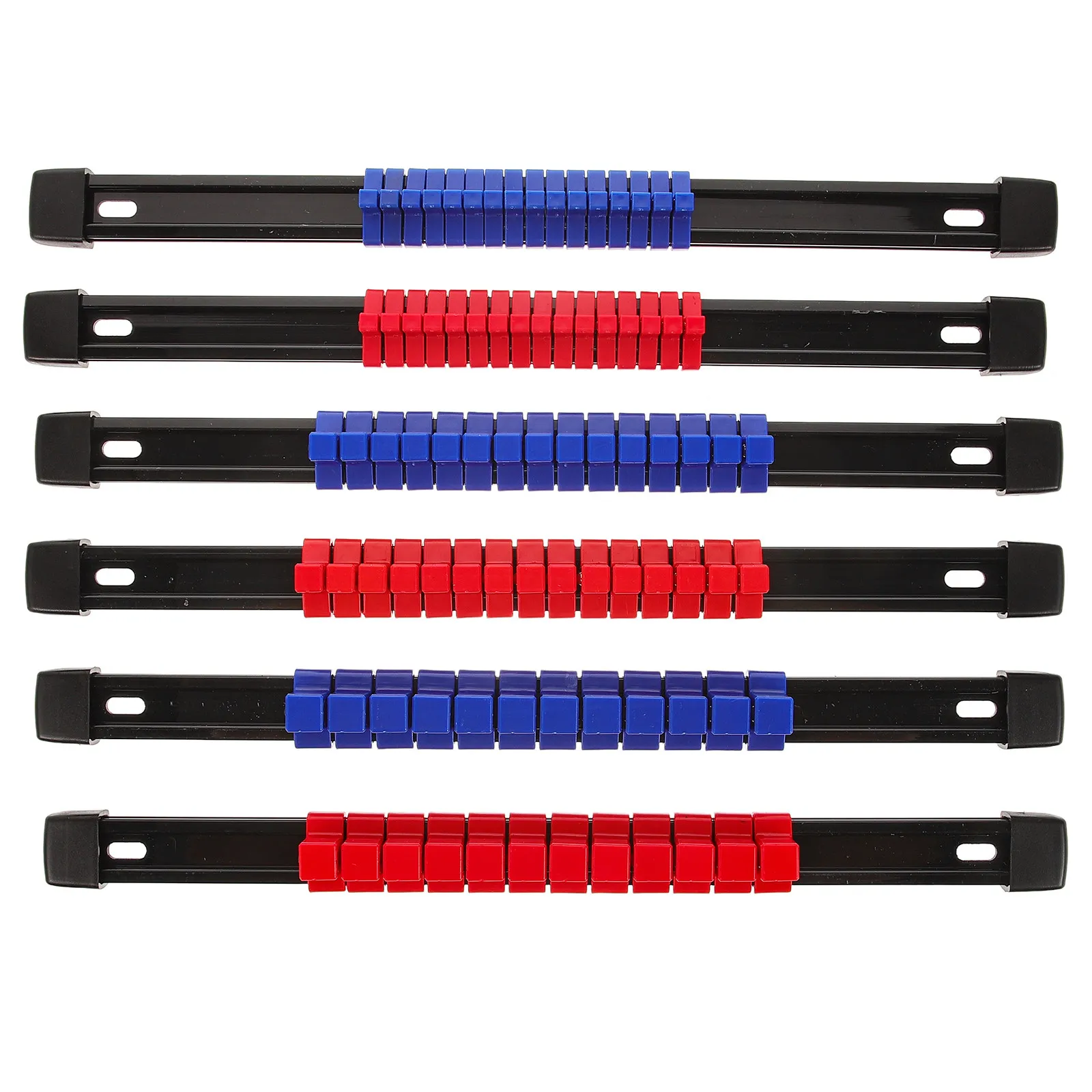 6Pcs Multi-functional Socket Holder Organizer For Garage Tool Organization Auto Mechanic Magnetic Inch