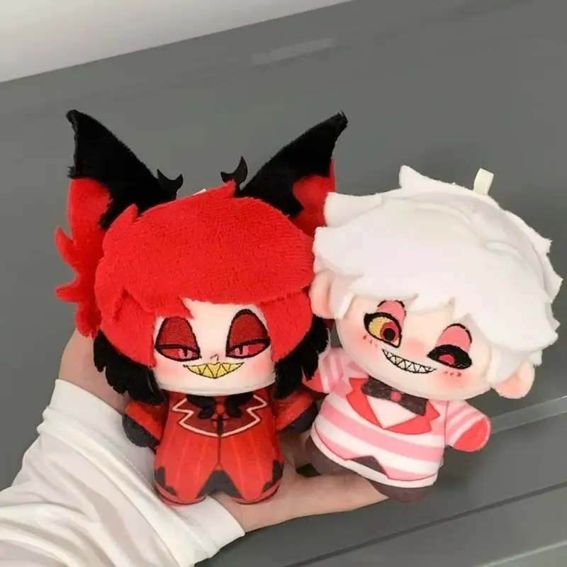 ตุ๊กตาผ้ากำมะหยี่ขนาด 10 ซม. ตัวละครจากอนิเมะเกม Hell Hotel ซีรีส์ Pentious Alastor Vox Lucifer Angel ของเล่นตุ๊กตาห้อยกระเป๋า พวงกุญแจ ของขวัญคริสต์มาส