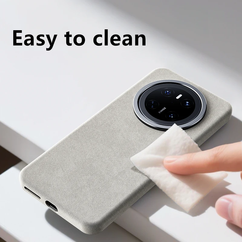 Funda de cuero de franela Premium para Huawei Mate 80 Pro Max Mate 60 70 Pro Pura 70 Ultra, cubierta metálica de carga magnética Magsafe