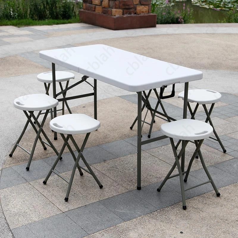 Folding table outdoor long table simple desk folding dining table chair plastic set table portable conference table