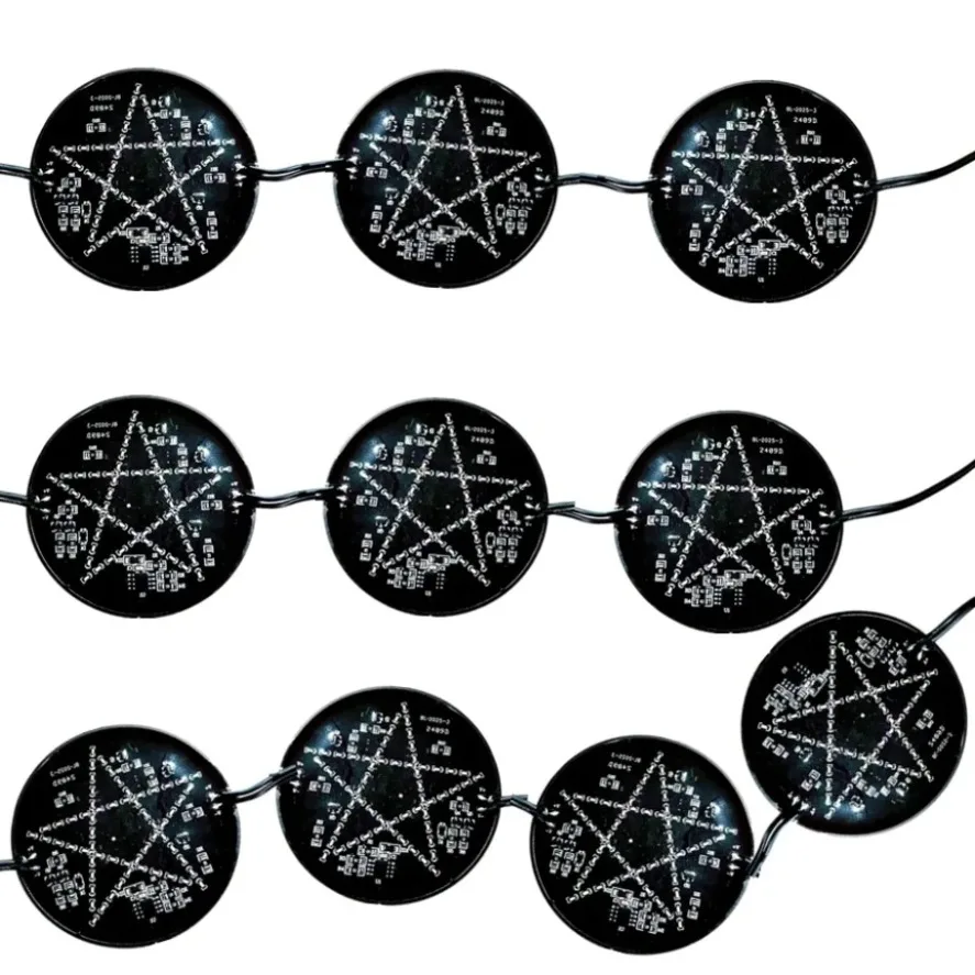 

10pcs IP68 Waterproof RGB Light Multicolour Pentagram 12V Colorful Flowing Led Modules For Bar Party Decoration Decorative Light