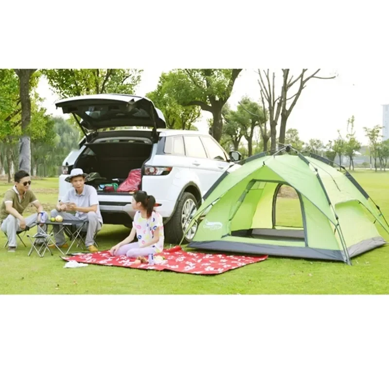 Family Camping tent Outdoor automatic Open tent Beach Hiking Large tent