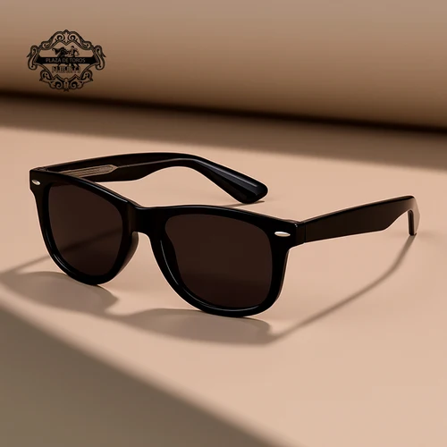 Gafas de sol cuadradas Vintage a la moda para hombre y mujer, gafas de sol de diseñador de marca de lujo de alta calidad para conducir, para pescar, UV400