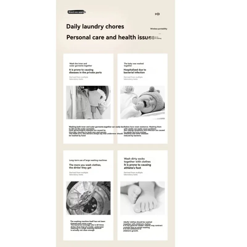 

Портативная мини-стиральная машина с питанием от USB — для нижнего белья, носки — стирка одежды на Go — легкий дизайн