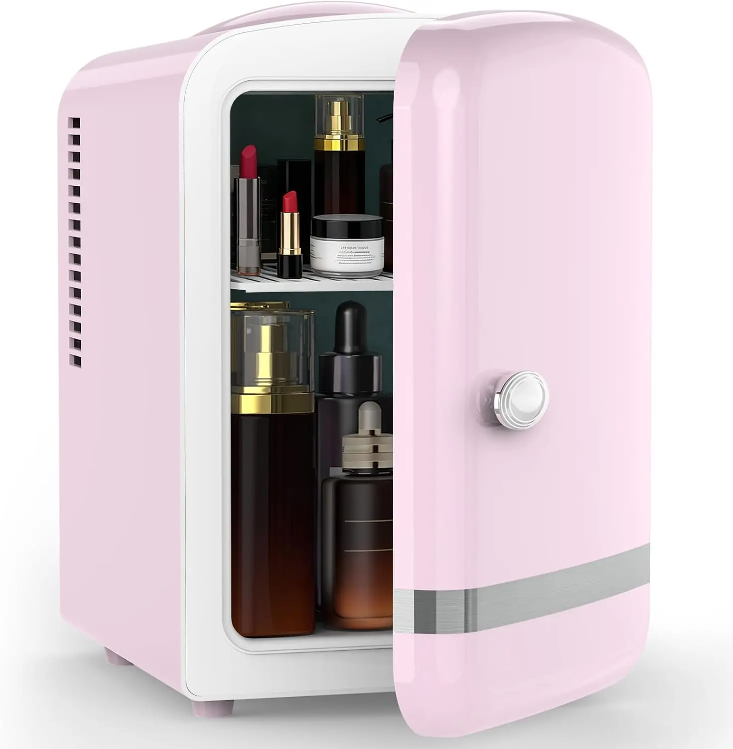 

Portable Mini Fridge for Skincare, Drinks & Medicine - 4L Capacity, Cooling/Warming, Car/Home Use