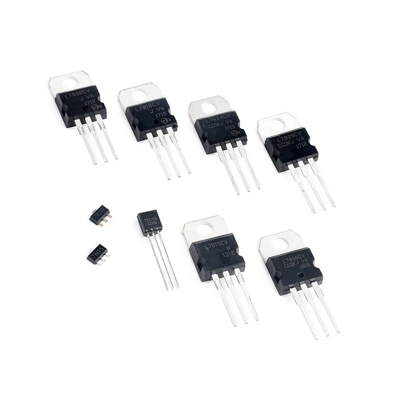 10pcs Three-terminal regulator LM7805 TO-220/7806/7808/7809/7812 SOT89-3/7815/7818/7824CV DIP