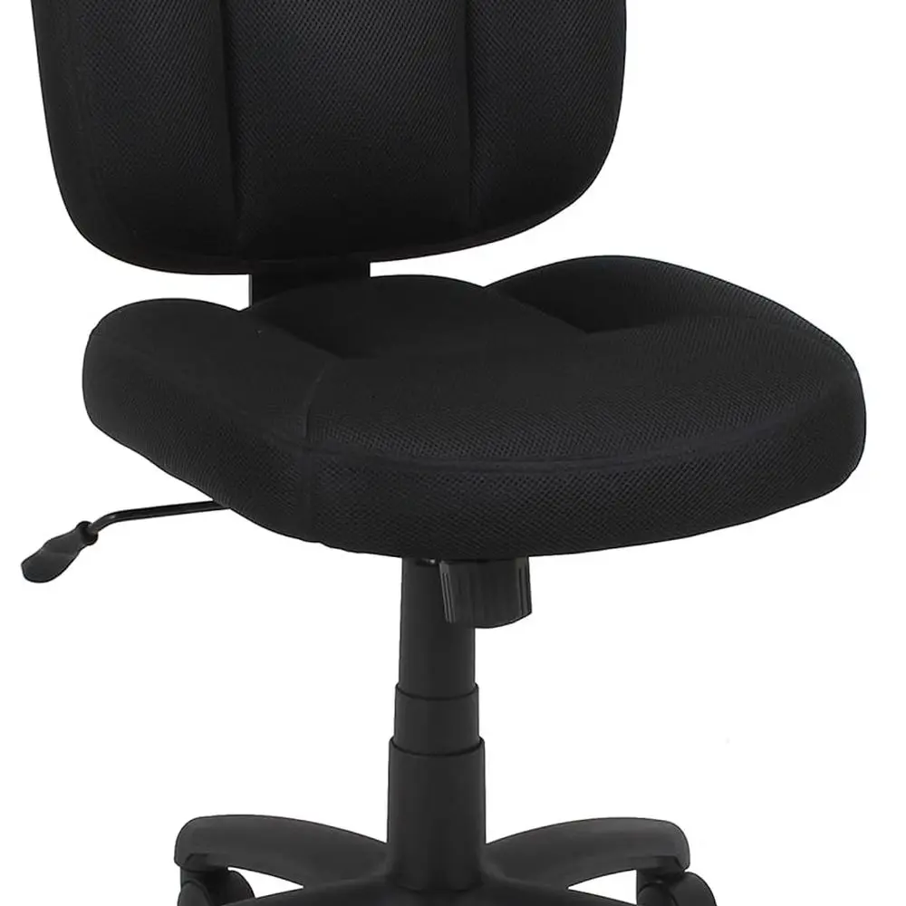 

Ergonomic Fabric Swivel Chair with Adjustable Height for Office Use, Black