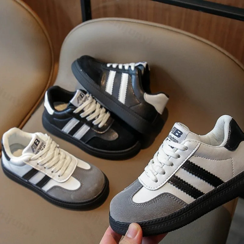 

Children Casual Sneakers 2025 Autumn New Boys Sport Shoes Retro Classic Fashion Soft Lace Up Kids Running Sport Skate Shoes