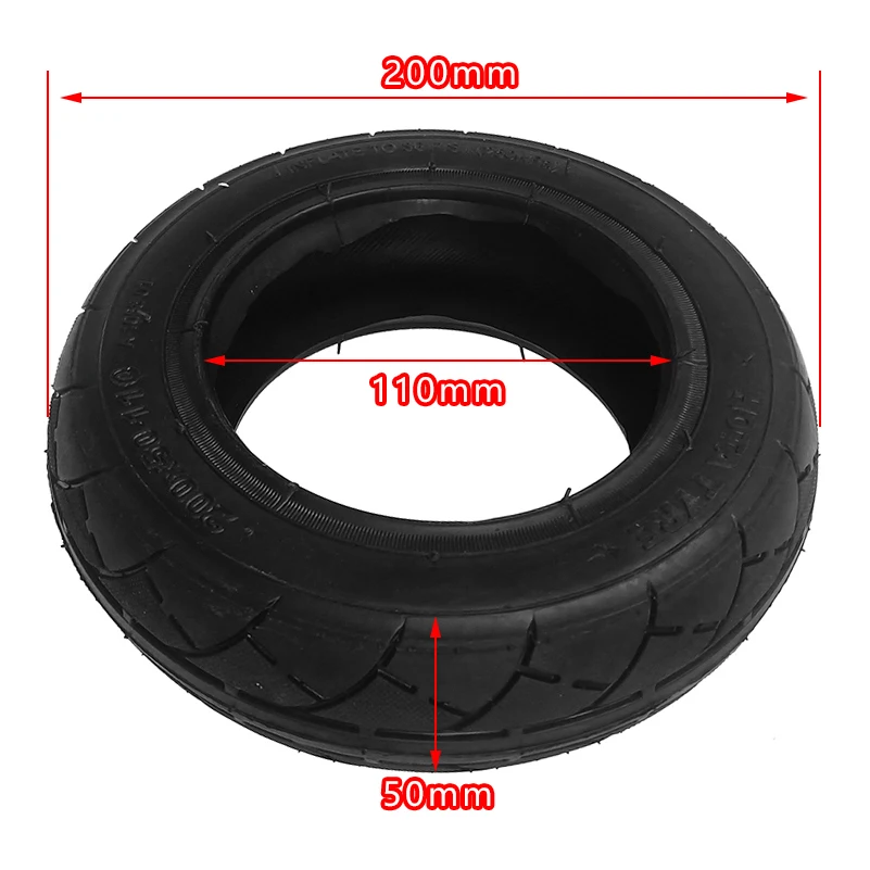 High Quality 8 Inch Tire 200x50-110  for    Mini Electric Scooter   Vehicle Accessories 200x50 Inner Tube