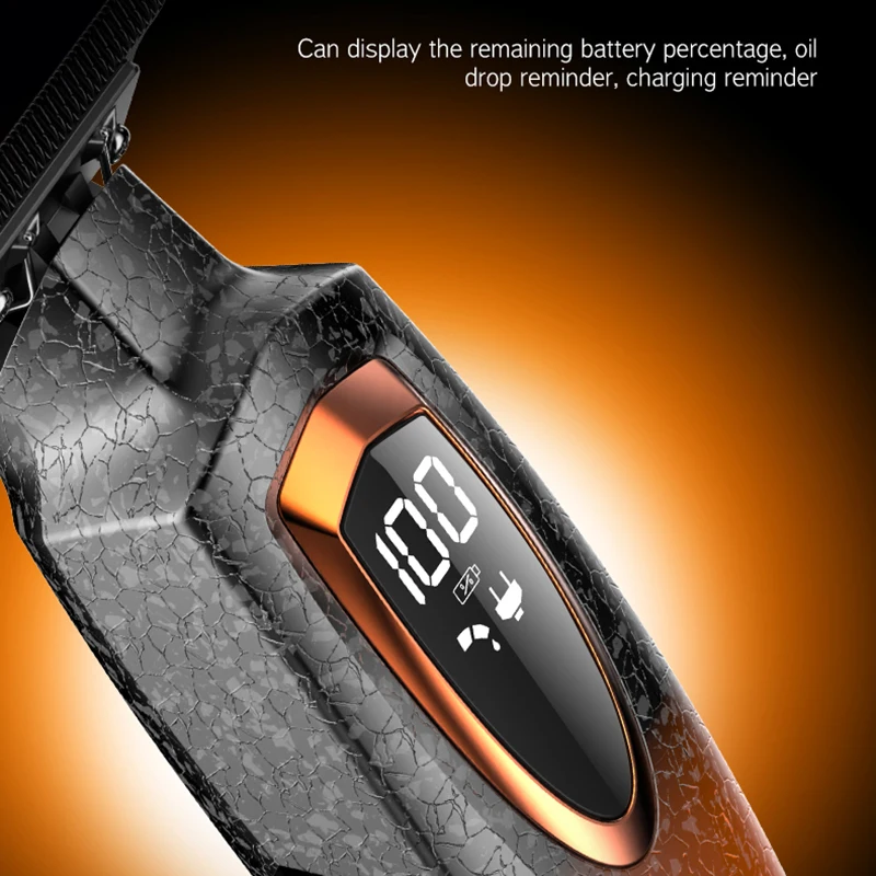 Kemei ماكينة قص الشعر الكهربائية القابلة لإعادة الشحن ماكينة قص الشعر اللاسلكية المهنية مجموعة المتقلب ماكينة حلاقة الشعر اللحية المشكل KM-1687