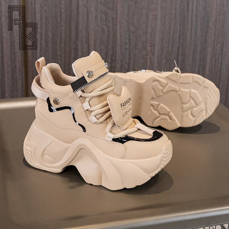 

Dad Shoes for Women, 2025 Four Seasons New Versatile Thick Soled Shoes, Lightweight Interior Height Boosting Shoes