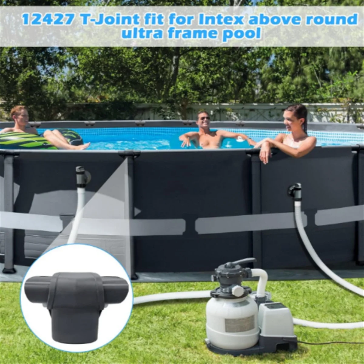 

AA85 12427 -Joint for Ultra Frame Pools Fits 15ft to 16ft Models Replacement Part 2 Pcs