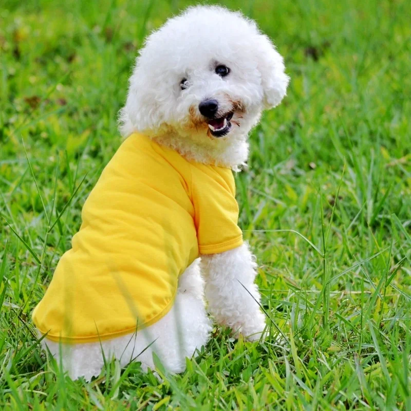 

NEW Pet Puppy Comfortable Summer Shirt for Small Dog Cat Clothes Costume Apparel T-Shirt Durable Pet Accessory