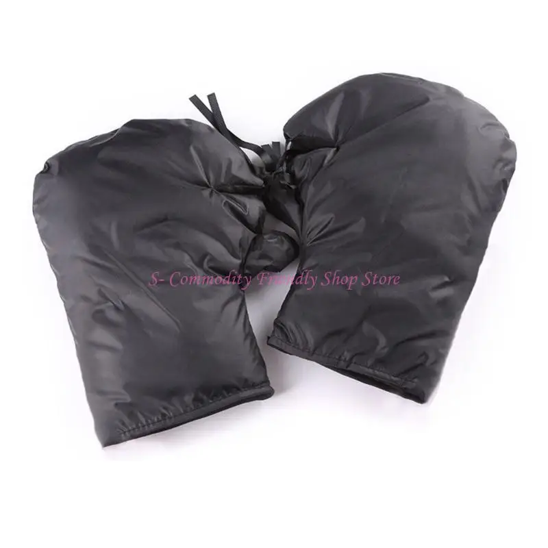 85ae-暖かいミトン肥厚ハンドルバーグローブ防風防水スクーターハンドマフ