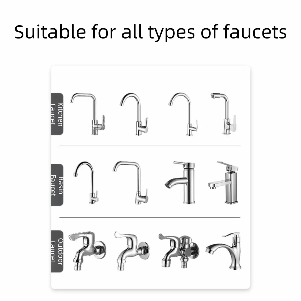 Universal Faucet Filter Detachable 360 Degree Rotatable Filter Water Purifier Flexible Removable Kitchen Faucet Extender
