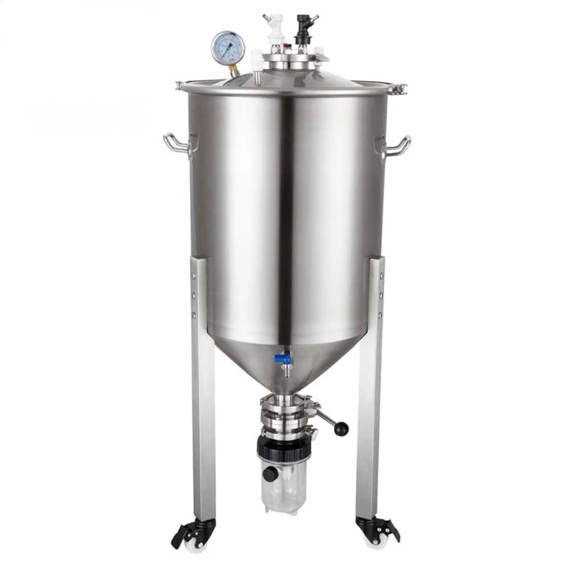 Pressure-resistant and pressure-retaining fermentation barrel 304 stainless steel winemaking barrel Self-brewed wine Sealed