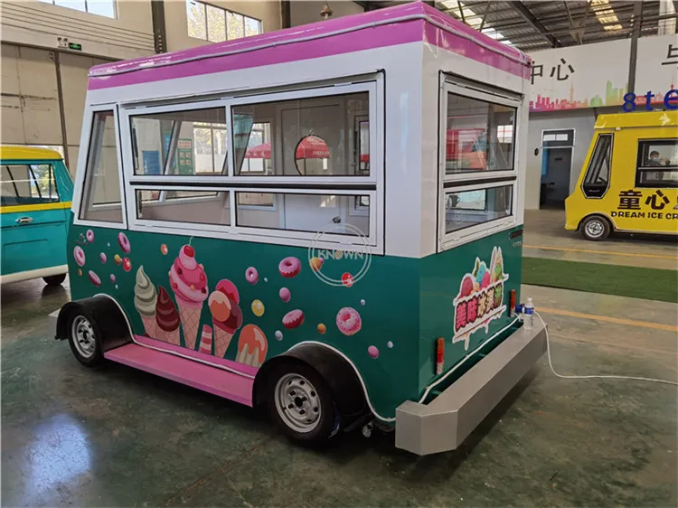 OEM Snelle mobiele elektrische voedselkar Hotdog-automaat IJs Koffie Bestelwagen Concessie Straatauto Thailand