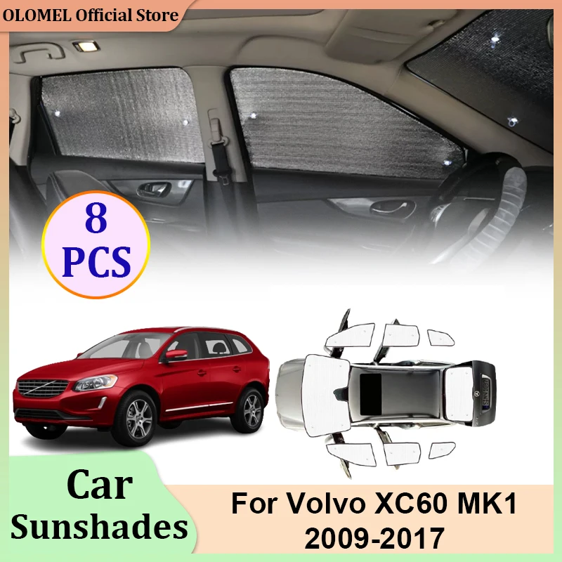 

Для Volvo XC60 MK1 2009-2017 2011 2012 2014 2016 автомобильные солнцезащитные шторки на лобовое стекло солнцезащитные козырьки шторки на заднее боковое стекло анти-УФ накладки запчасти