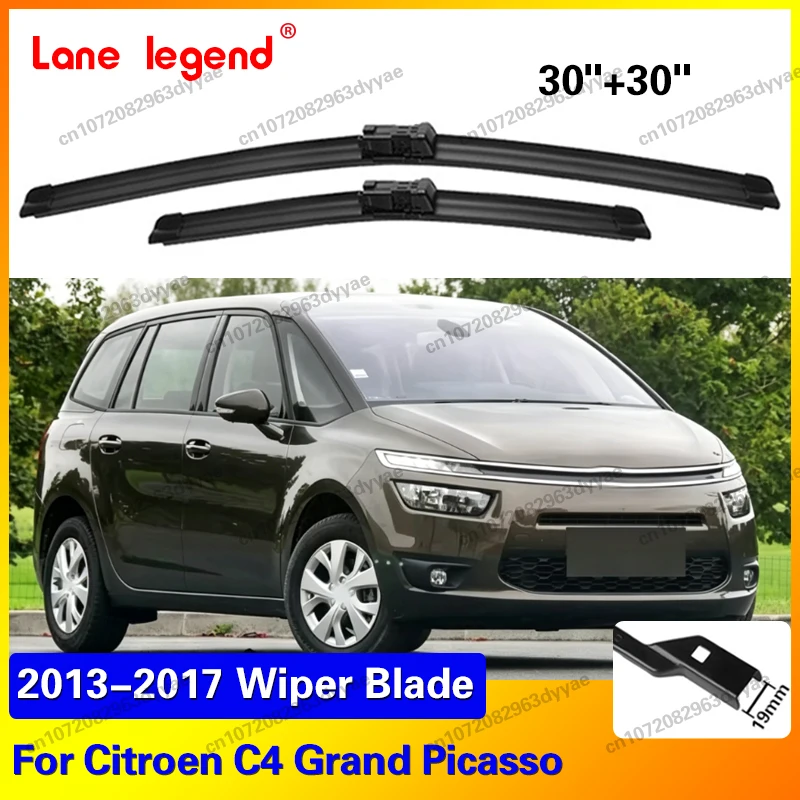 

Wiper Front Wiper Blades For Citroen C4 Grand Picasso / C4 Picasso MK2 2013-2017 Windshield Windscreen Window 30"+30" Accessorie